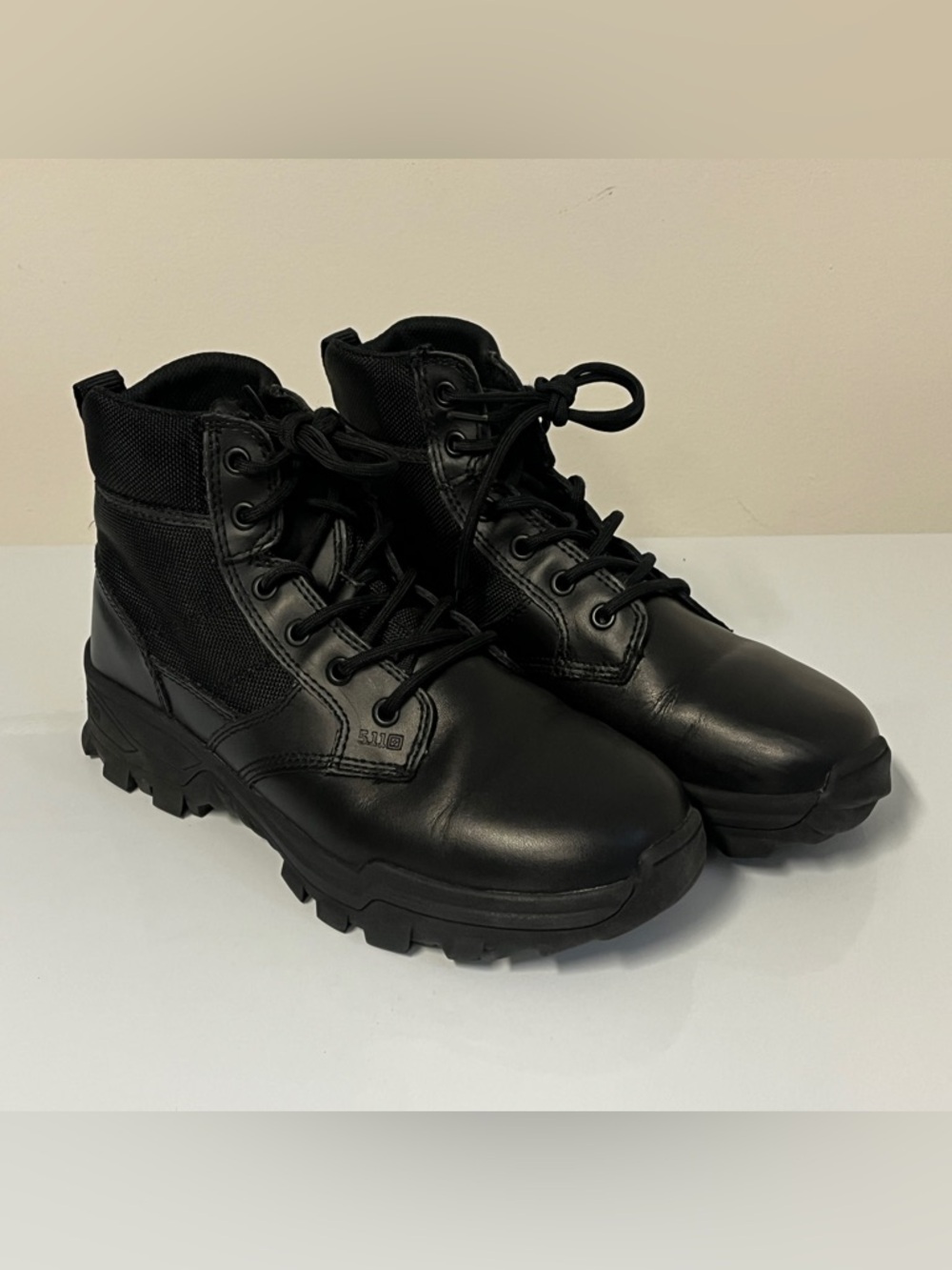 5.11 Tactical Boots Black Speed 3.0 Leather 5" Boots Mens Size 7 Law Enforcement